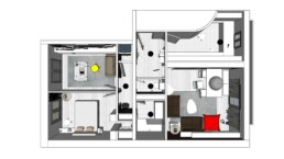 Rénovation appartement 3 pieces /Plan 3D